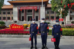 北京路商圈突发事件应急小组志愿者积极参与群防共治巡防工作