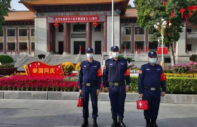 北京路商圈突发事件应急小组志愿者积极参与群防共治巡防工作